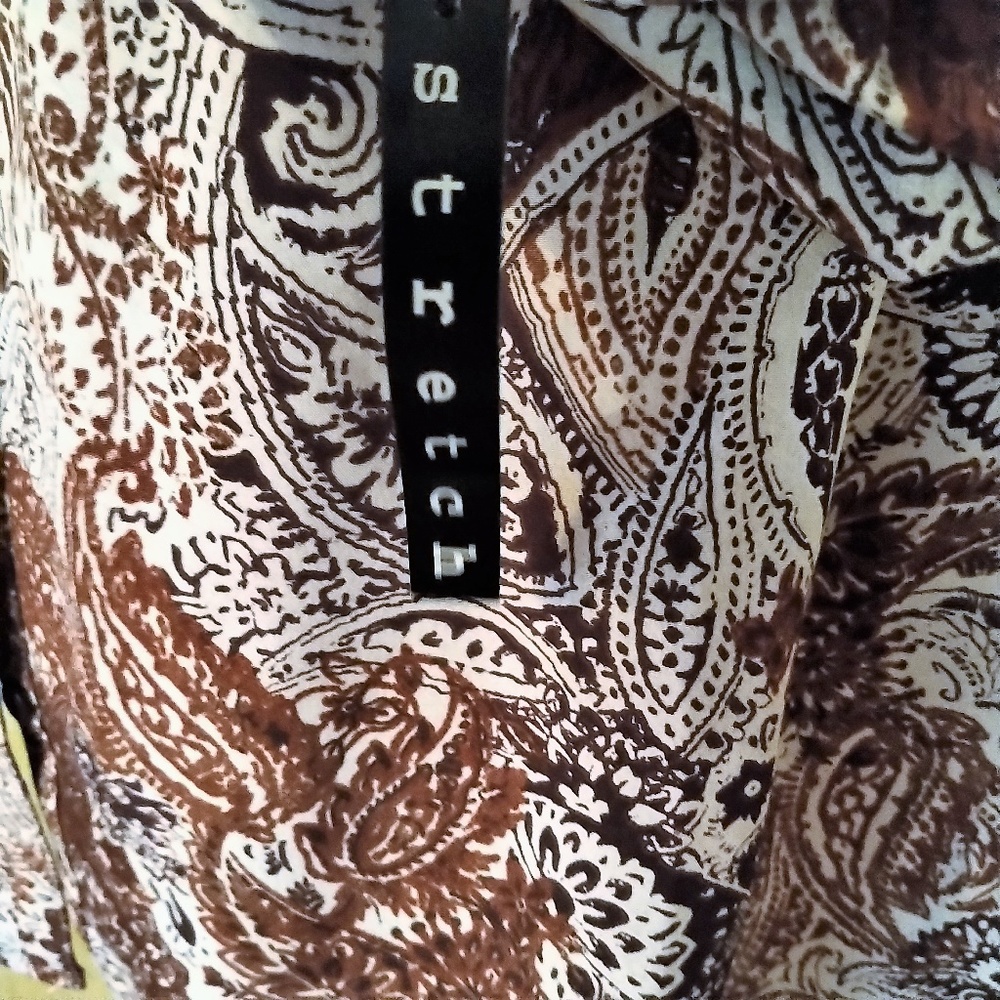 NY Collection Long Paisley Blouse NWT 3X - Picture 3 of 6